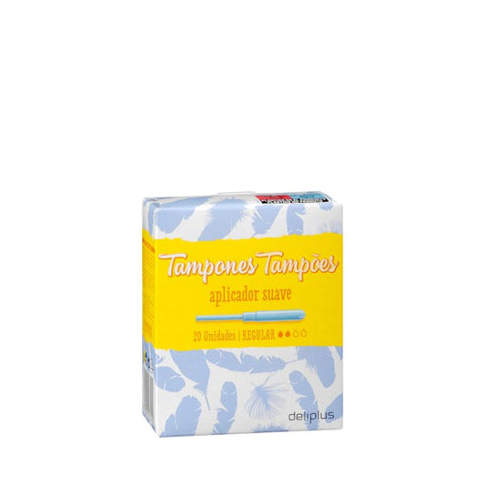DP TAMPONES APLICADOR SUAVE REGULAR 20 U.