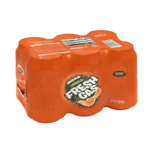 HD FRESH GAS NARANJA LATA 6x33 CL.