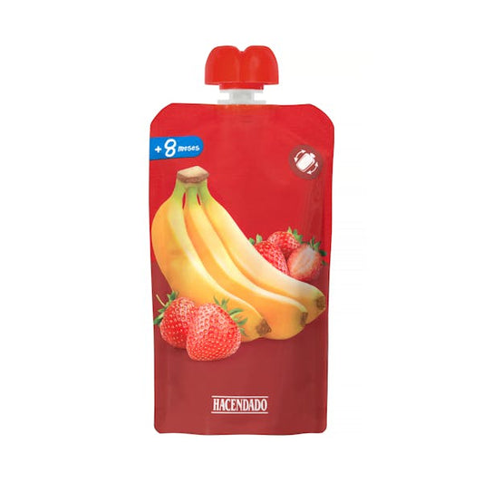 HD PURÉ FRESA & PLÁTANO 120 GR.