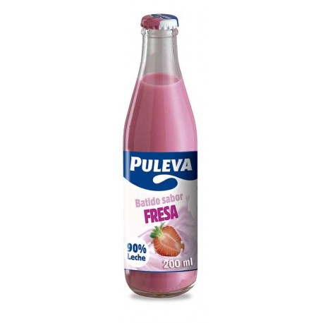 PULEVA BATIDO FRESA BOT. CRISTAL 12x20 CL.