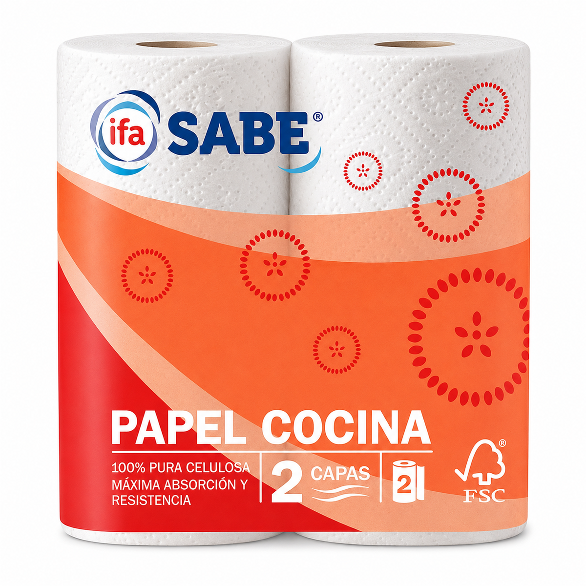 IFA-SABE PAPEL COCINA BLANCO 2C. 2R.
