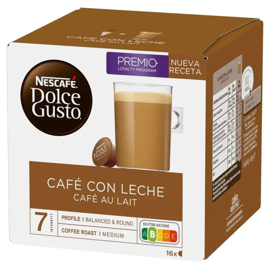 HD CAFÉ CÁPSULA D. GUSTO CAFÉ CON LECHE 16 CÁPS.