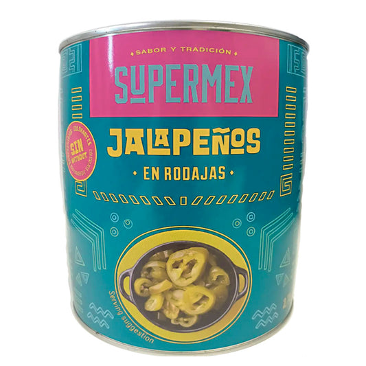 SUPER-MEX JALAPEÑOS RODAJAS 2,8 KG.