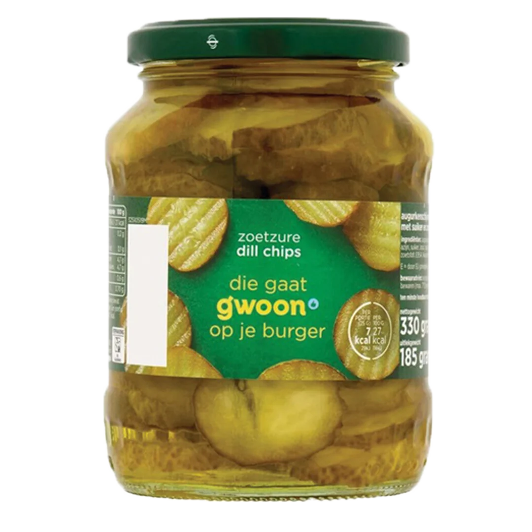 G'WOON DILL CHIPS ZOETZUUR 370 ML.