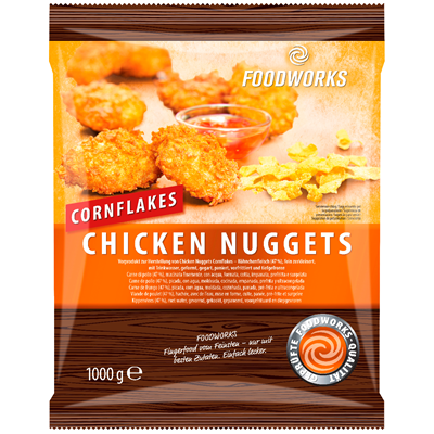 FOODWORKS NUGGETS CORNFLAKES 1 KG.