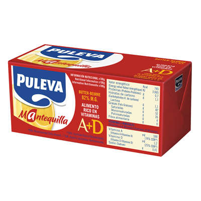 PULEVA MANTEQUILLA SIN SAL 1 KG.