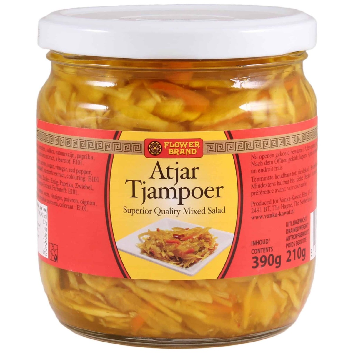 FLOWER BRAND ATJAR TJAMPOER 390 GR.