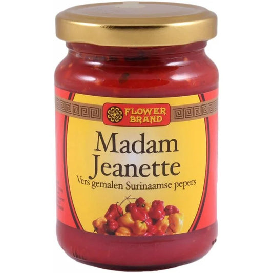 FLOWER BRAND SAMBAL JEANET. ROOD 200 GR.