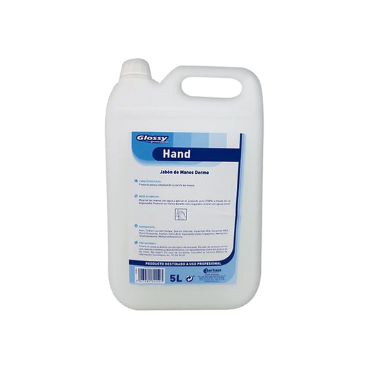GLOSSY JABÓN LÍQ. MANOS DERMO 5 LTR.