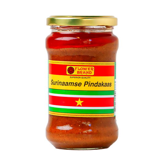 FLOWER BRAND SURINAAMSE PINDAKAAS 300 GR.