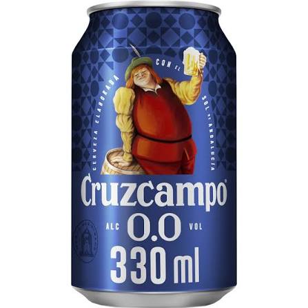 CRUZCAMPO 0,0% SIN ALC. LATA 24x33 CL.