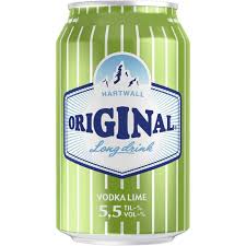 HARTWALL VODKA & LIME LONGDRINK 24x33 CL.