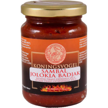 KONINGSVOGEL SAMBAL JOLOKIA 200 GR.