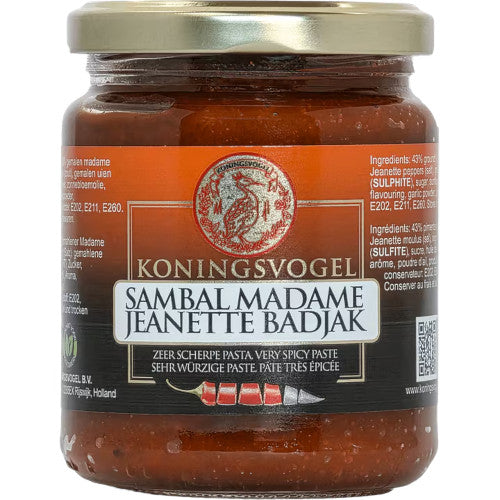 KONINGSVOGEL SAMBAL M. JEANETTE BADJAK 280 GR.