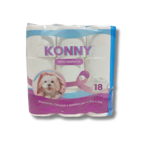 KONNY PAPEL HIGIÉNICO 18 ROLLOS