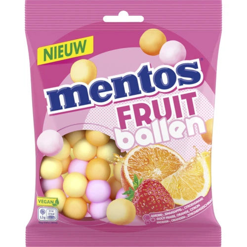 MENTOS FRUITBALLEN 220 GR.
