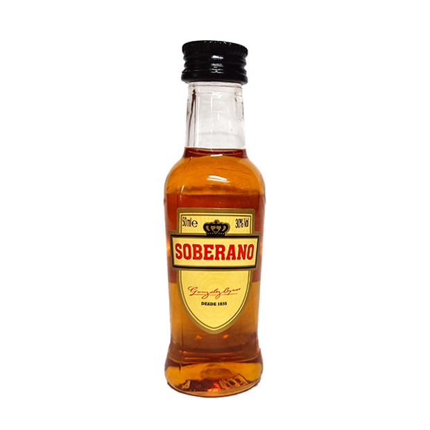 SOBERANO BRANDY MINI 12x5 CL.