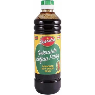 PALOELOE GEKRUIDE KETJAP PITTIG 500 ML.