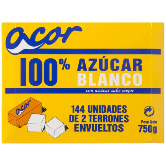 ACOR AZÚCAR BLANCO TERRONES 750 GR.