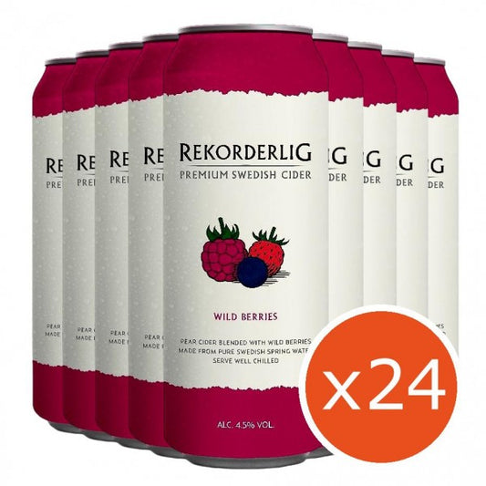 REKORDELIG WILD BERRIES LATA 24x50 CL.
