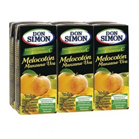 DON SIMON ZUMO MELOCOTÓN BRIK 5x6x200 ML.